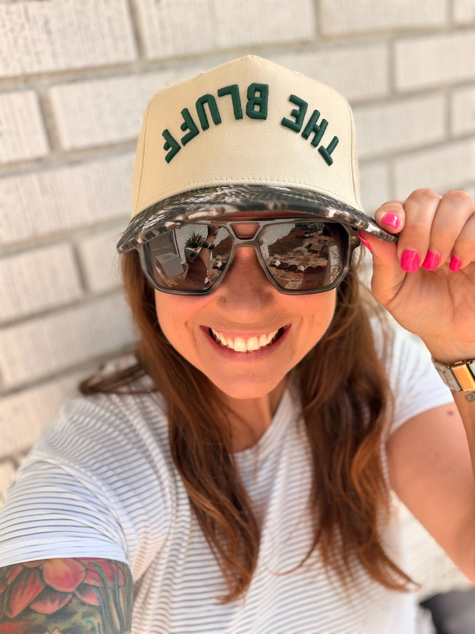 THE BLUFF VINTAGE TWO-TONED CAMO & CREAM HAT
