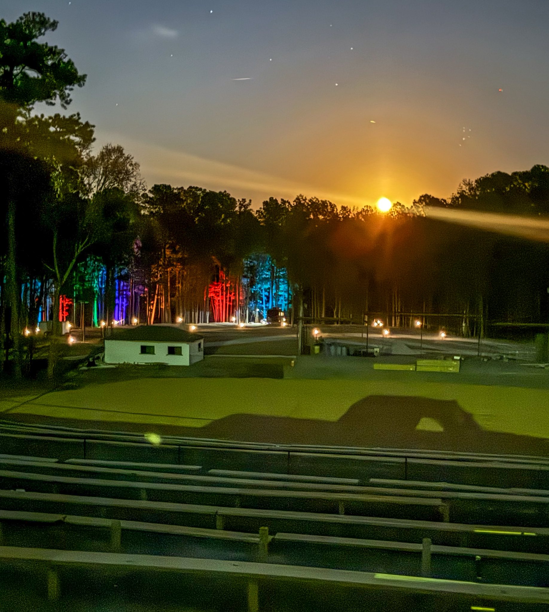 Nice Sunrise Over The Campground