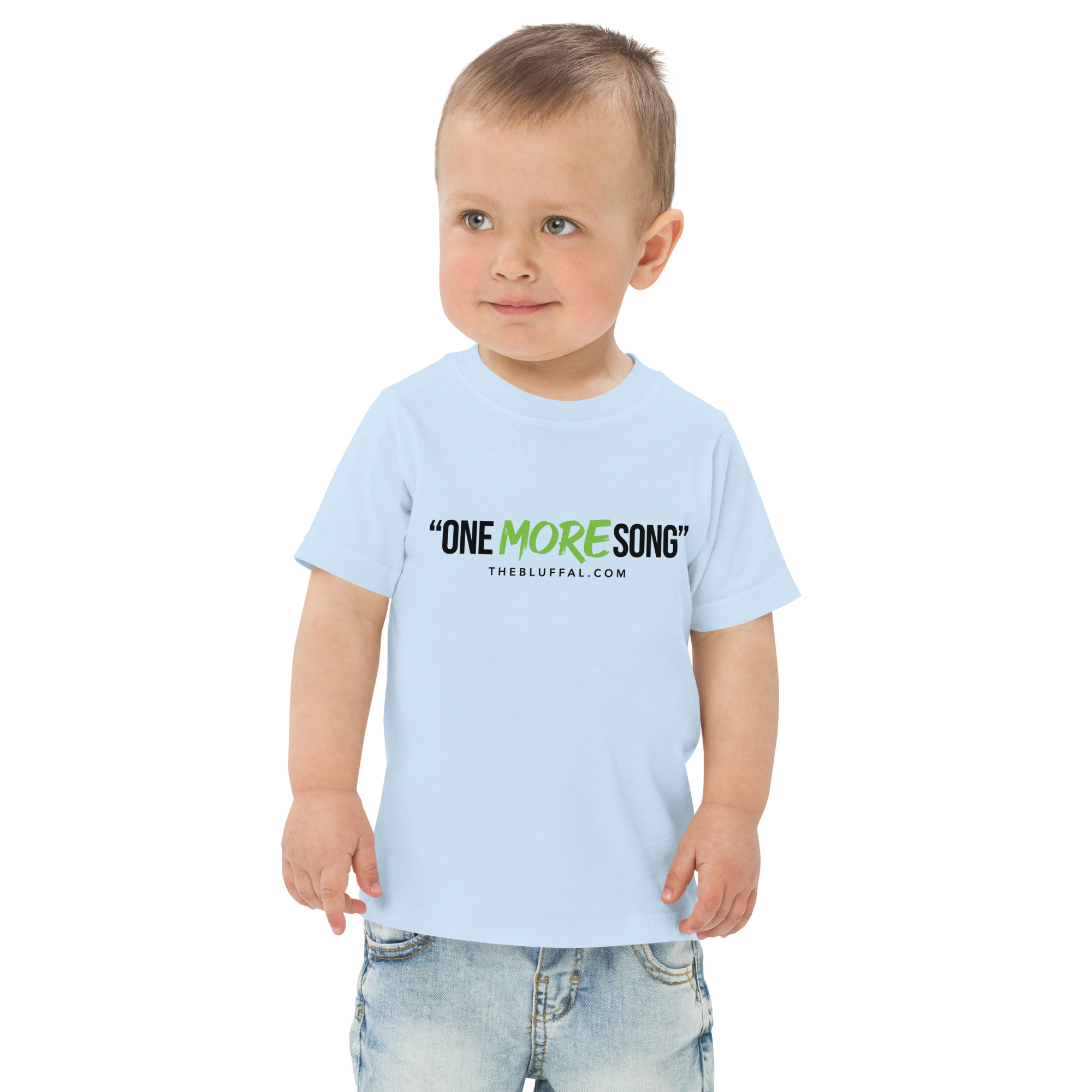 "ONE MORE SONG" Toddler jersey t-shirt